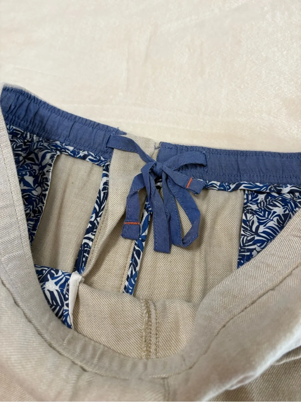 Tommy Bahama Beach Coastal Linen Blend Elastic Pull On Pants Size XL x 32